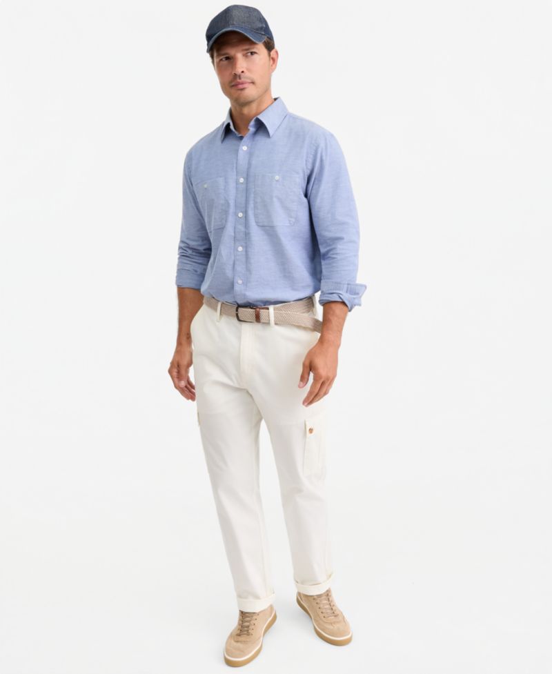 Men's Two-Pocket Long-Sleeve Oxford Shirt