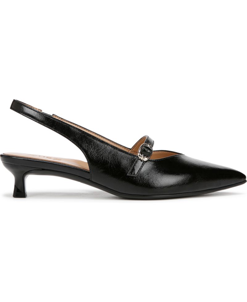 Women's Grayson Pointed Toe Kitten Heel Slingback Pumps