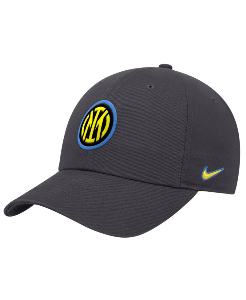 Men's Charcoal Inter Milan Club Adjustable Hat