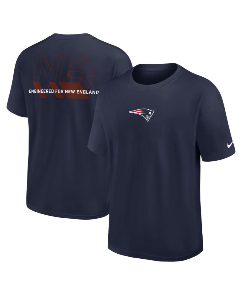 Men's New England Patriots Max90 Relaxed-Fit Dropped-Shoulder T-Shirt