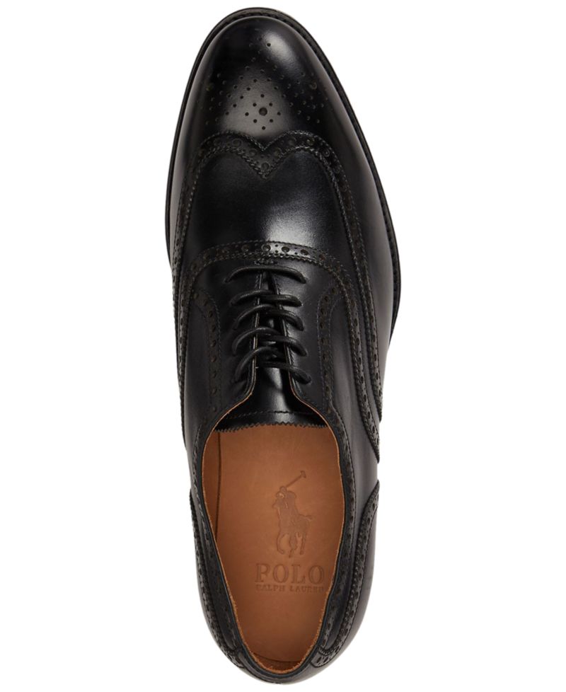 Men's Leather Owen Wingtip Round-Toe Shoes
