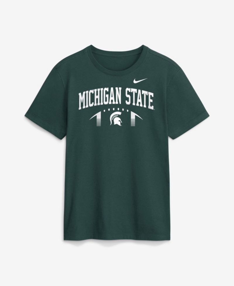 Men's Green Michigan State Spartans Primetime Football Icon T-Shirt