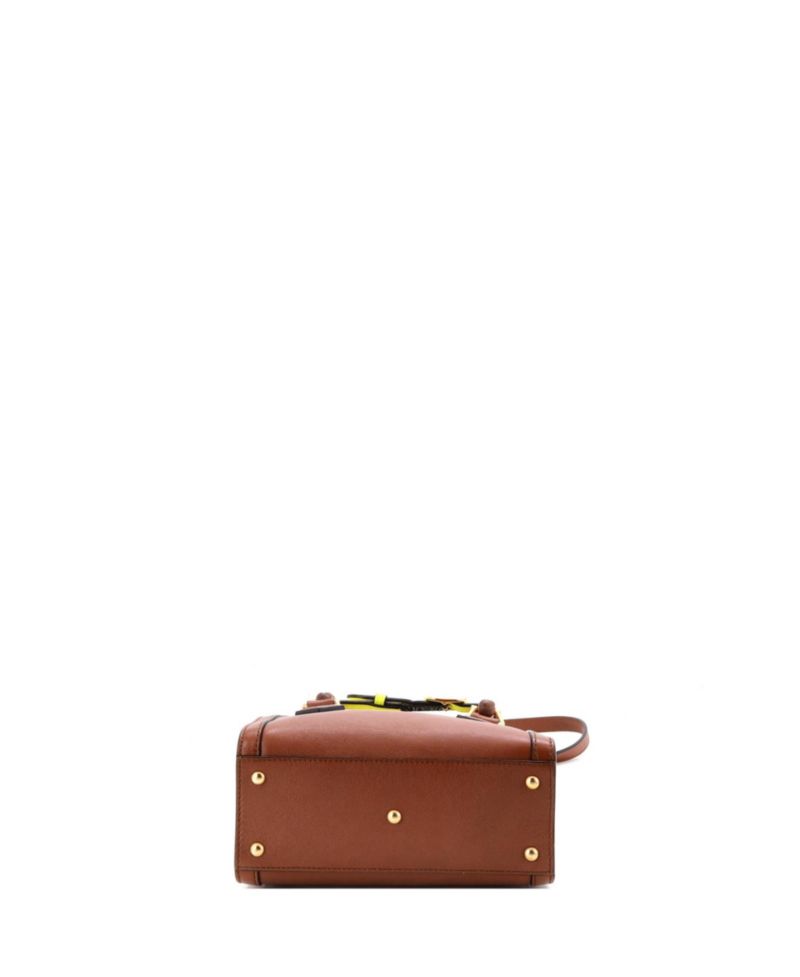 Mini Diana NM Bamboo Handle Tote Leather