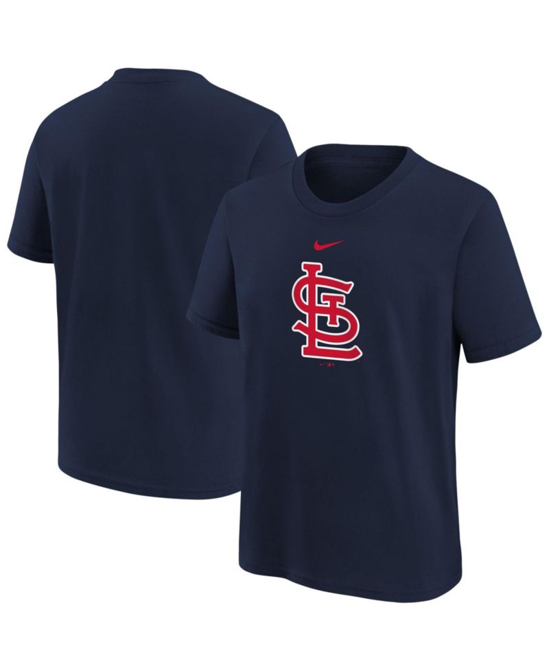 Big Boys and Girls Navy St. Louis Cardinals Large Logo T-Shirt