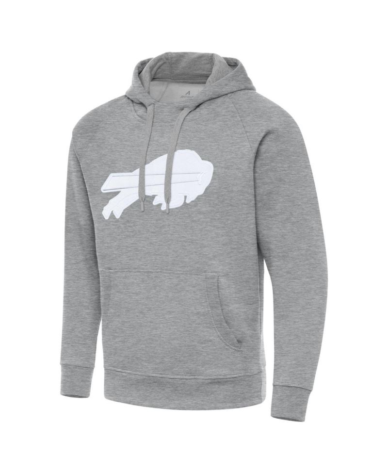 Men's Heather Gray Buffalo Bills Victory Pullover Hoodie