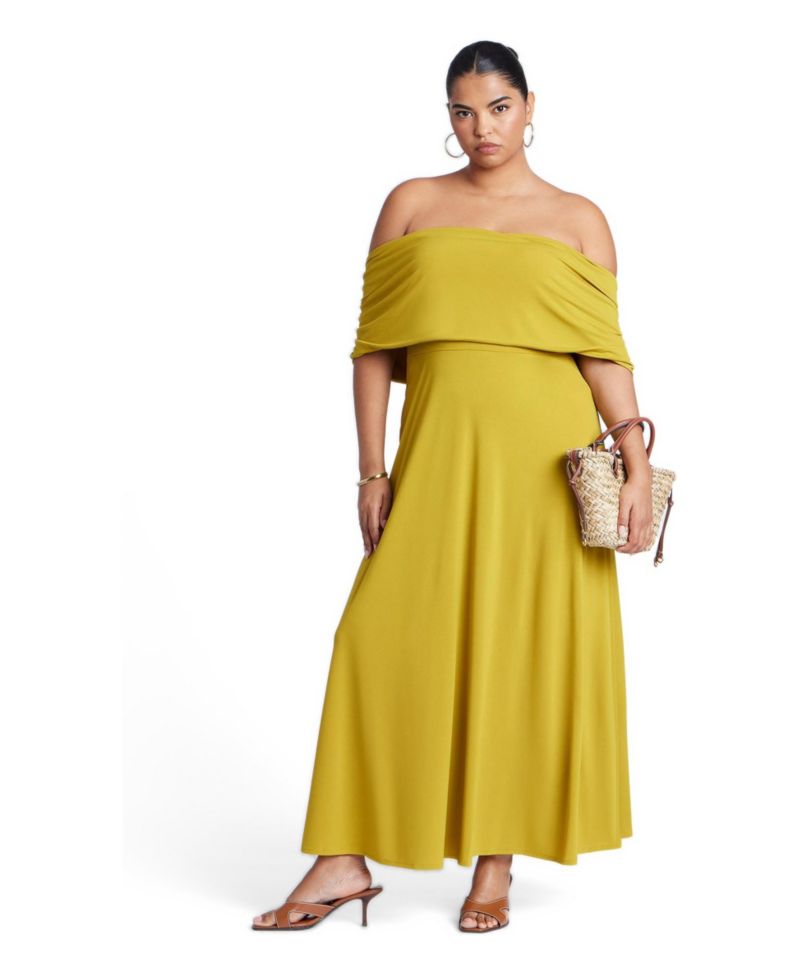 Women's Off The Shoulder Knit Maxi Dress