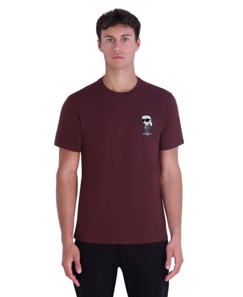 Men's Karl In Suit With Flocking Glasses Modern-Fit T-Shirt