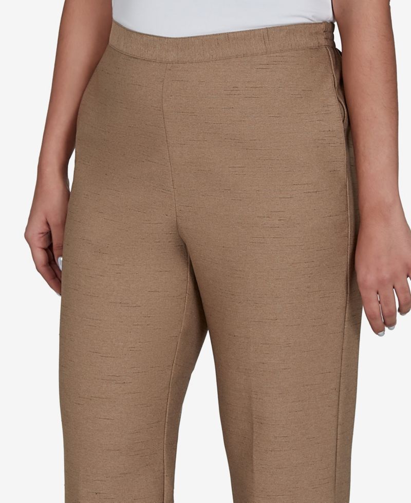 Petite Union Square Straight-Leg Pull-On Pants