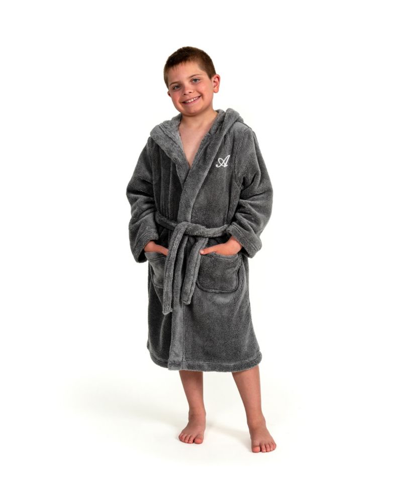 Personalized Kids Super Plush Hooded Bathrobe