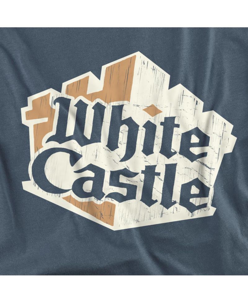 Men's White Castle Torn Logo T-Shirt