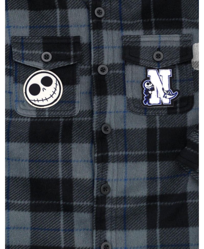 Boy's (6-16) Jack Skellington Hooded Shacket