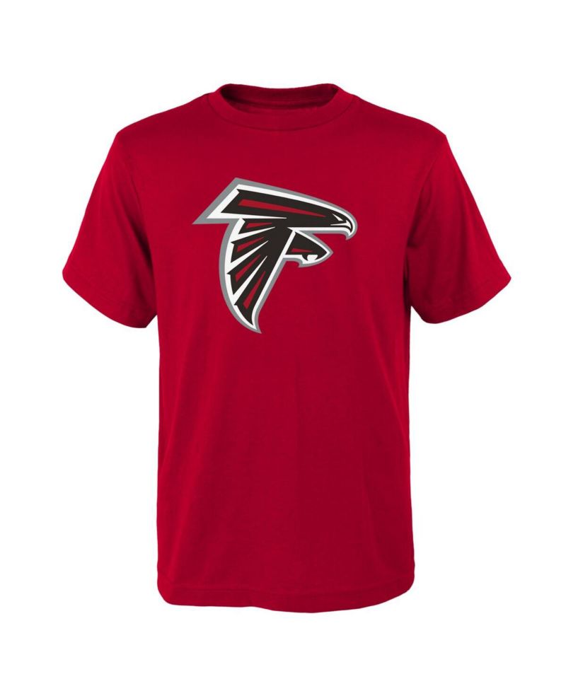 Big Boys Red Atlanta Falcons Primary Logo T-shirt