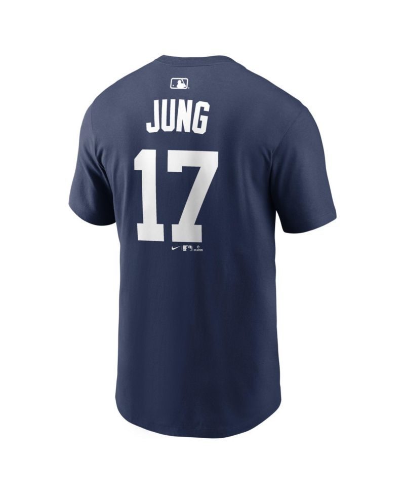 Men's Jace Jung Navy Detroit Tigers Name Number T-Shirt