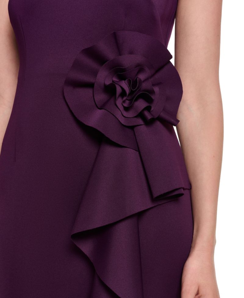Women's Sleeveless Cascade Ruffle Dress