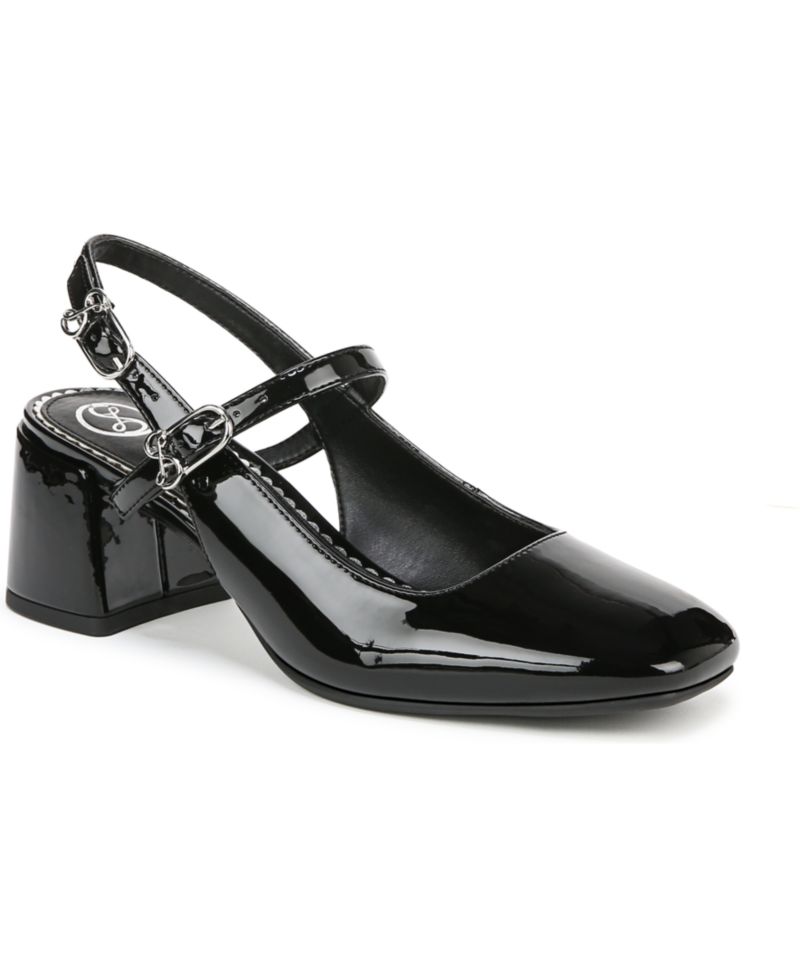 Women's Grace Block Heel Slingback Mary Jane Pumps