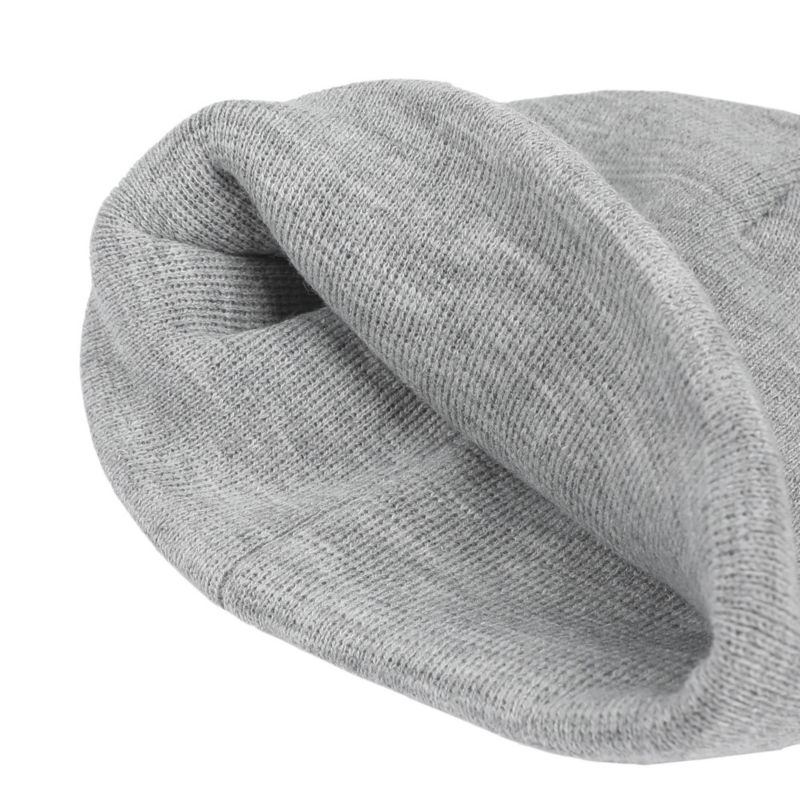 Men's Dungeons and Dragons Ampersand Logo Embroidery Heather Gray Acrylic Knit Cuff Beanie