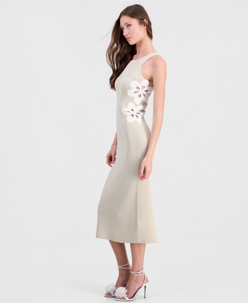 Women's Laurie Sleeveless Metallic Knit Midi Dress
