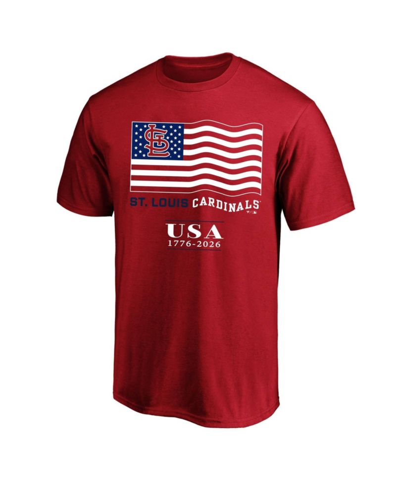 Men's Red St. Louis Cardinals USA 1776-2026 Big & Tall T-Shirt