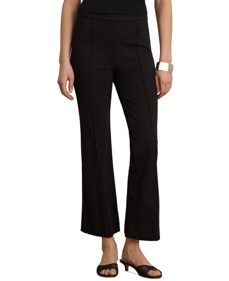 Petite Twill Flare Ankle Pants