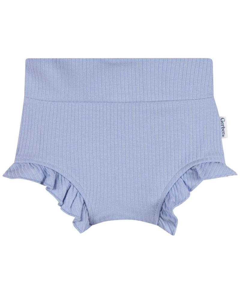 Baby Girls' Bubble Ruffle-Hem Shorts, 3-Piece Set