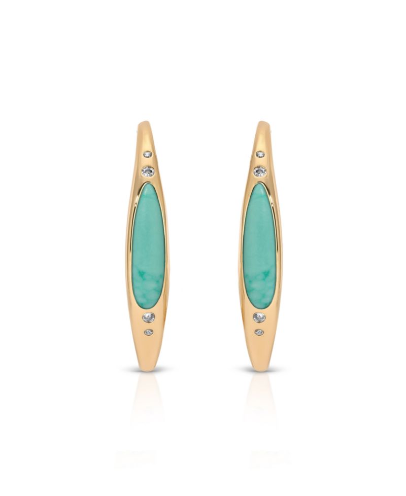 Turquoise Solstice Hoops