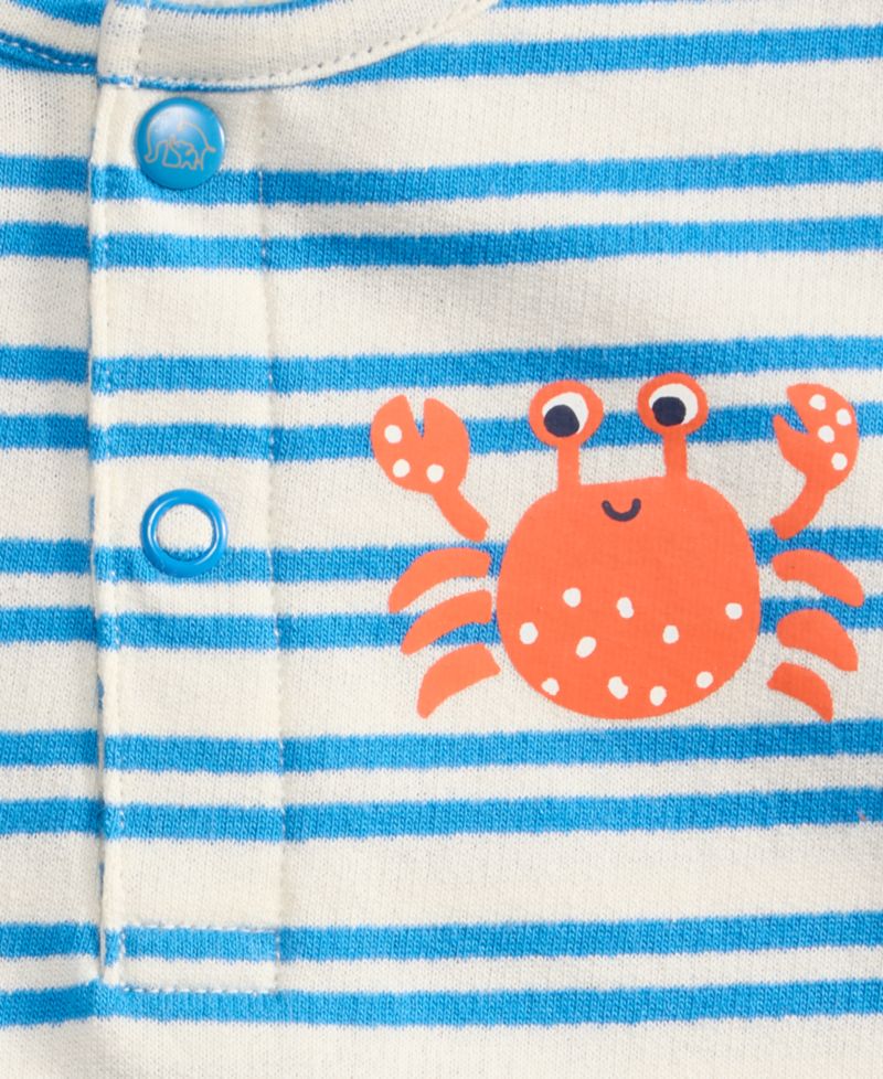 Baby Boys' 0M-24M Crab Henley Cotton Sunsuit