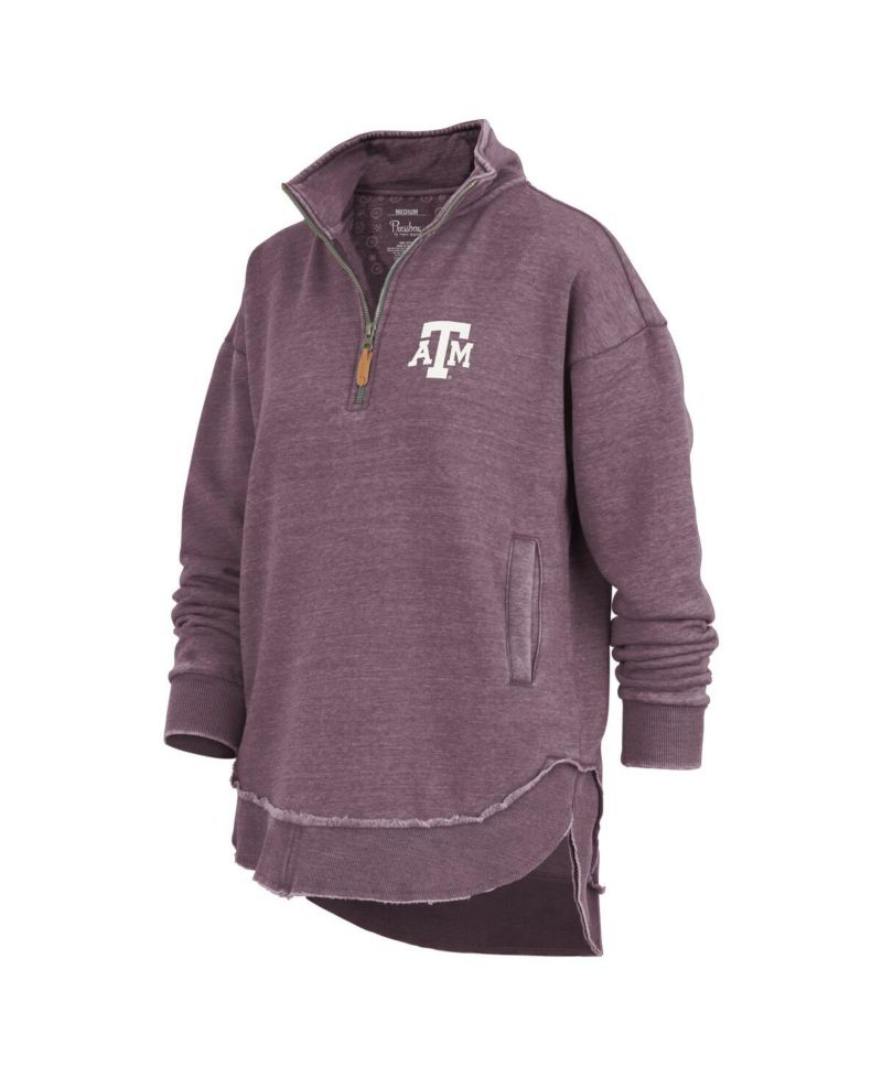 Women's Maroon Texas A&M Aggies Northfork Sojourn Poncho Quarter-Zip Sweatshirt