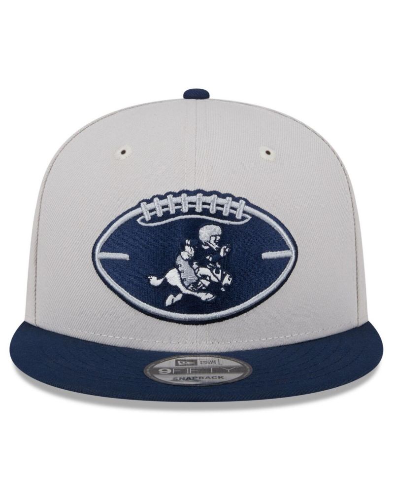 Men's Stone/Navy Dallas Cowboys 2024 Sideline Historic 9FIFTY Snapback Hat