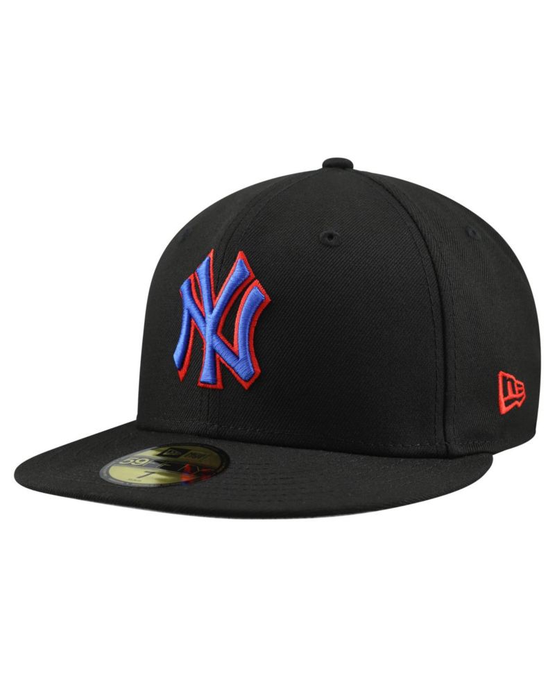 Men's Black New York Yankees Puerto Rico 59FIFTY Fitted Hat