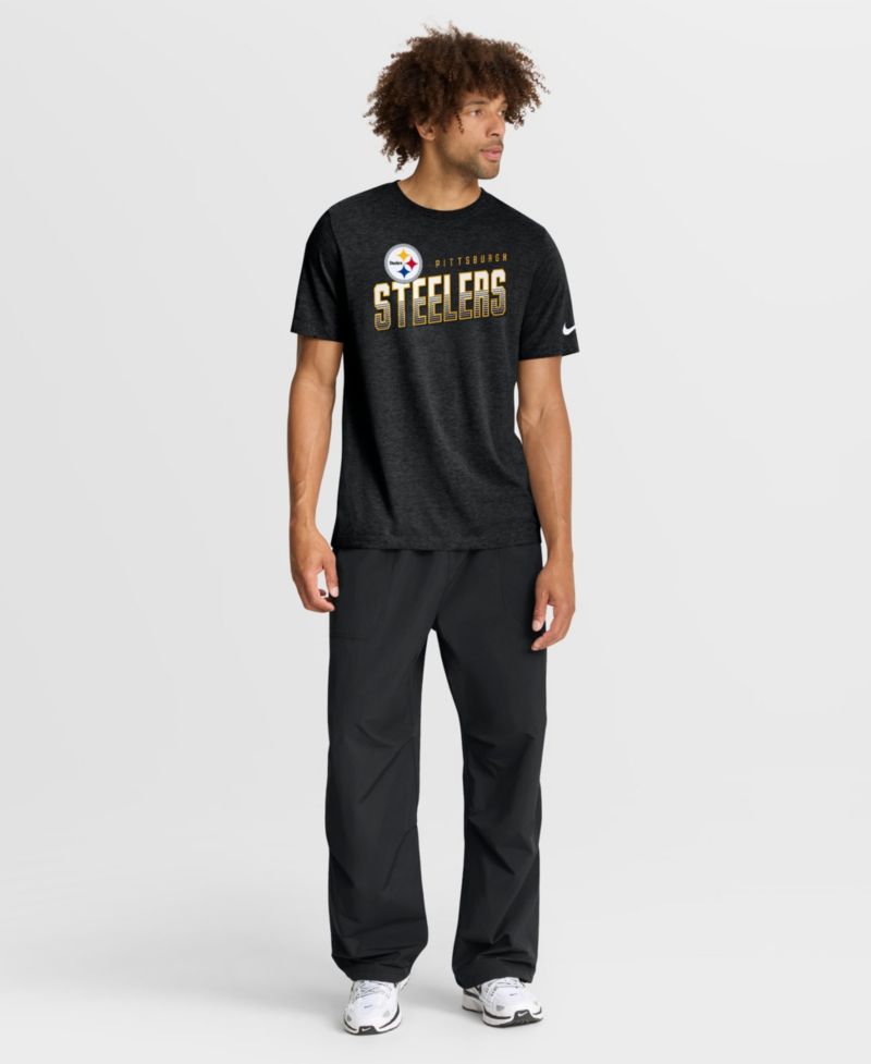 Men's Pittsburgh Steelers Believe The Game Tri-Blend Screen-Print T-Shirt