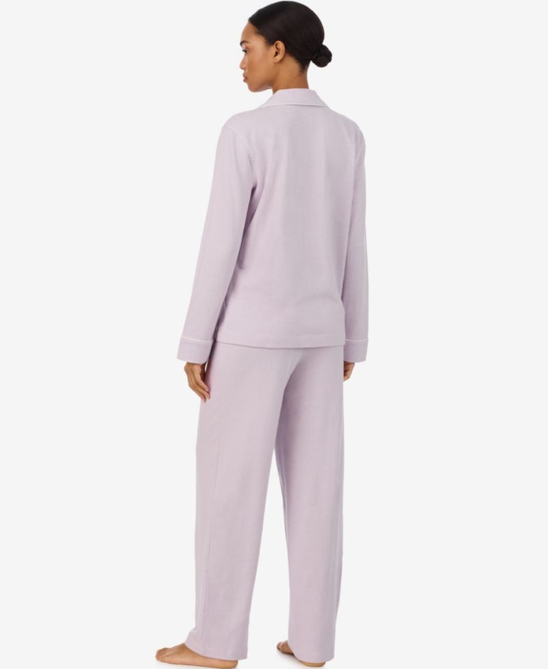 Women's Notch Collar and Mid-Rise Pant Set