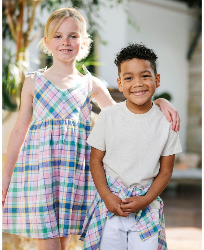 Hope and Henry Little and Big Boys' Organic Short Sleeve Henley Tee