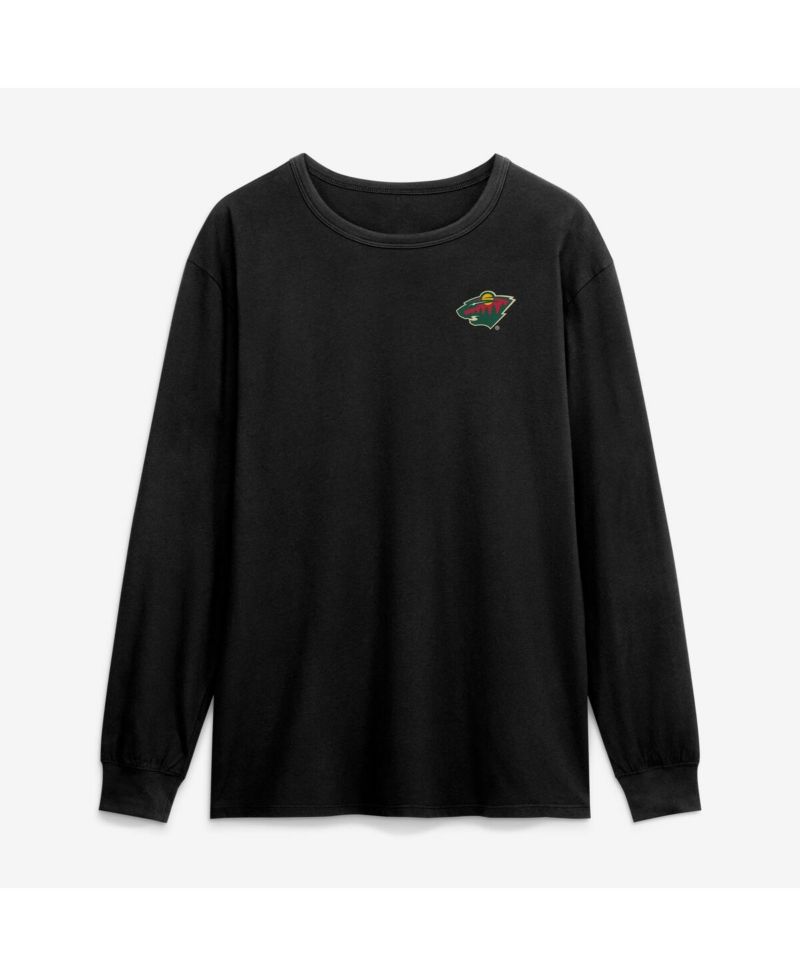 Men's Black Minnesota Wild Game Long Sleeve T-Shirt