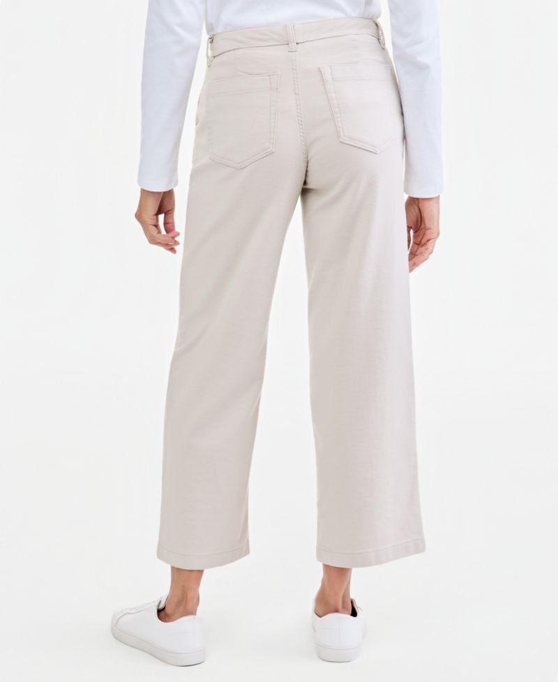 Plus High Stretch High-Rise Cropped Wide-Leg Pants