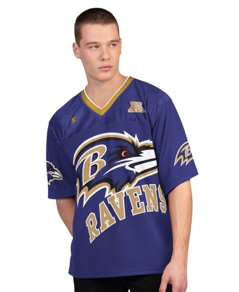 Men's Purple/White Baltimore Ravens Short Sleeve Long Sleeve T-Shirt