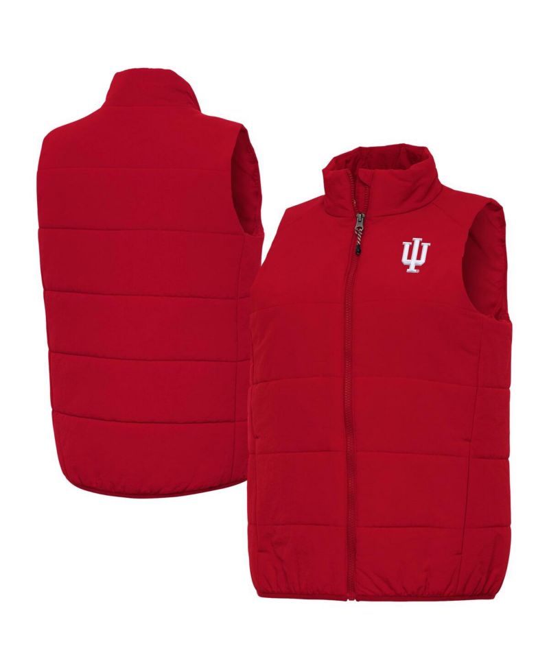 Women's Crimson Indiana Hoosiers Experience Full-Zip Vest