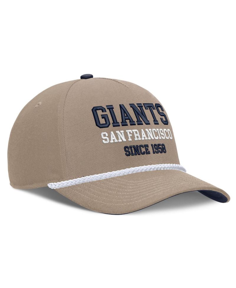 Men's Khaki San Francisco Giants Father's Day Rope Rise Adjustable Hat