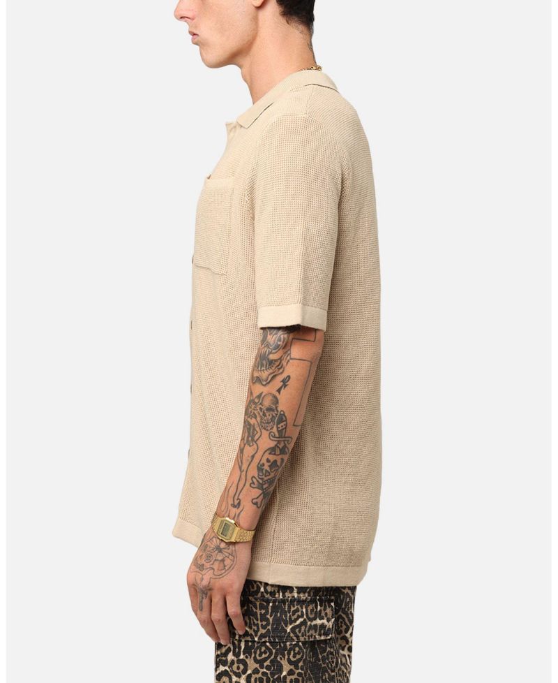 Men's Zyair Knit Rib Button Up Shirt