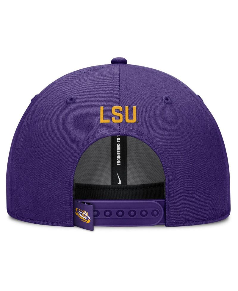 Men's Purple LSU Tigers 2025 On-Field Rise Performance Adjustable Hat