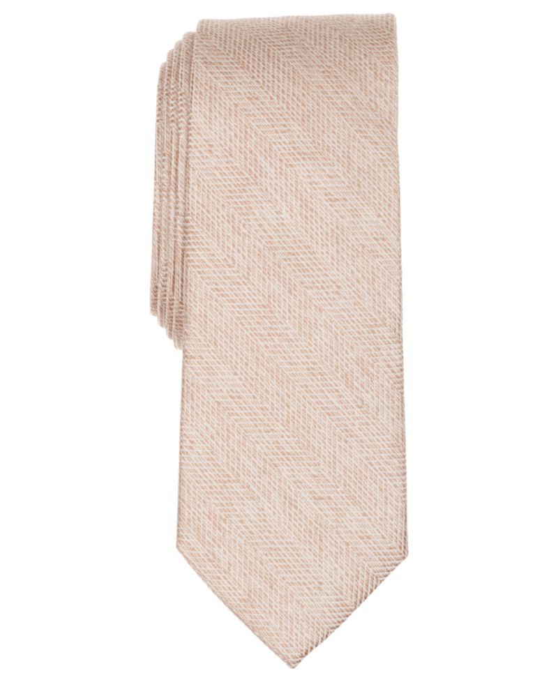 Men's Melange Chevron Solid Tie