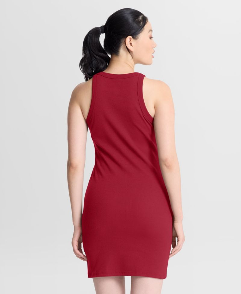 Women's Push Beyond Tri-Blend Ribbed Slim-Fit Sleeveless Dress