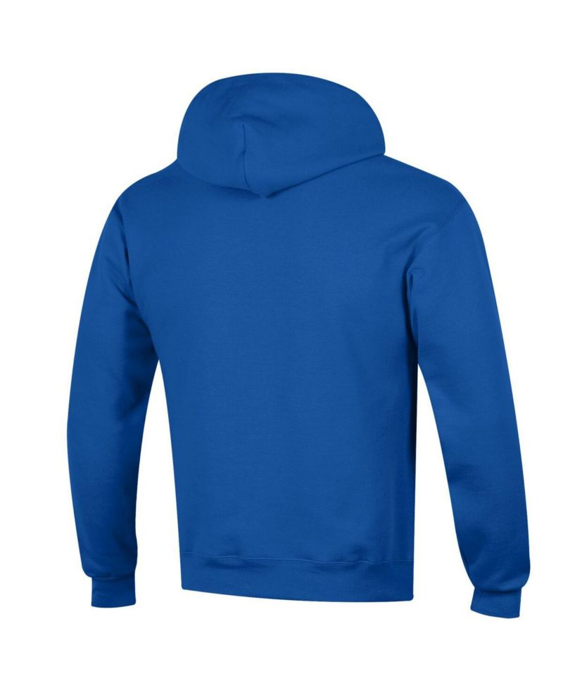 Men's Royal Kansas Jayhawks Basic Arch Fleece Pullover Hoodie
