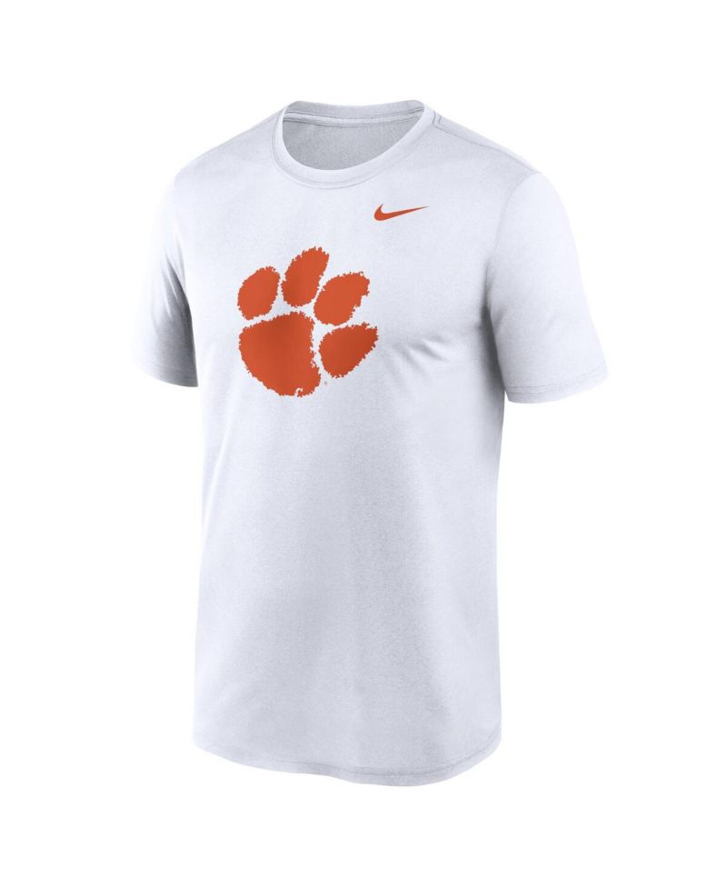Men's White Clemson Tigers Primetime Legend Logo T-Shirt