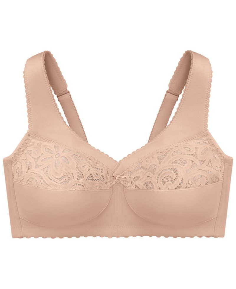 Women's Full Figure Plus Size MagicLift Cotton Wirefree Support Bra 1001