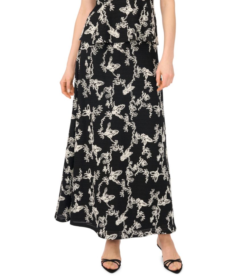 Women's Printed A-Line Maxi Skirt
