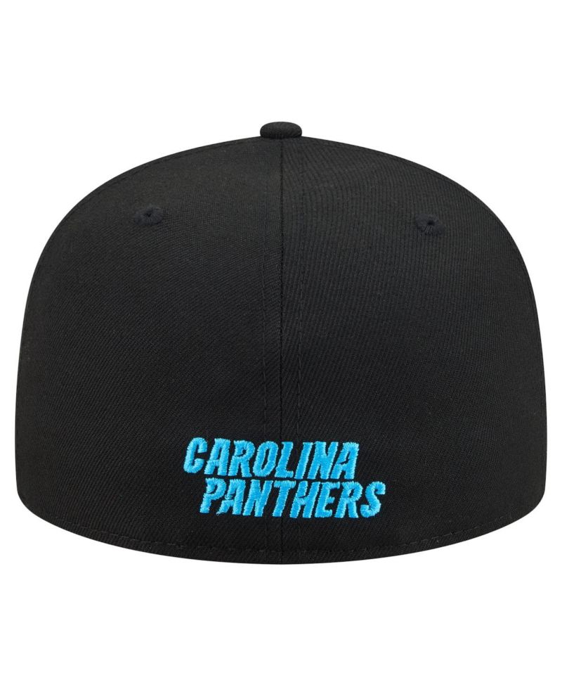 Men's Black Carolina Panthers 59FIFTY Fitted Hat