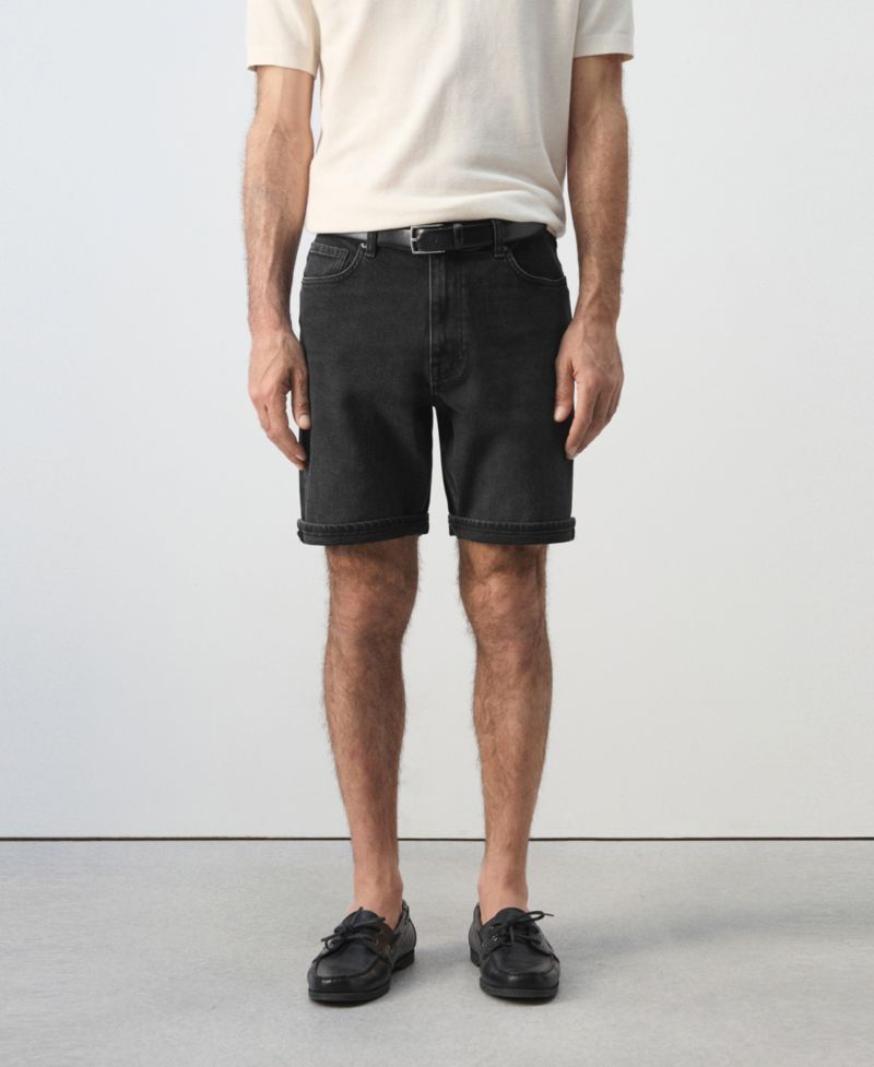Men's Slim-Fit Cuffed 9.45" Bermuda Shorts