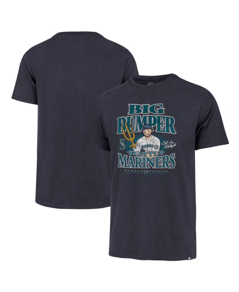 47 Brand Men's Cal Raleigh Navy Seattle Mariners Big & Tall Graphic T-Shirt