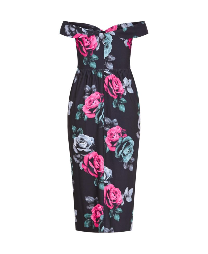 Women's Claire Print Off Shoulder Dress
