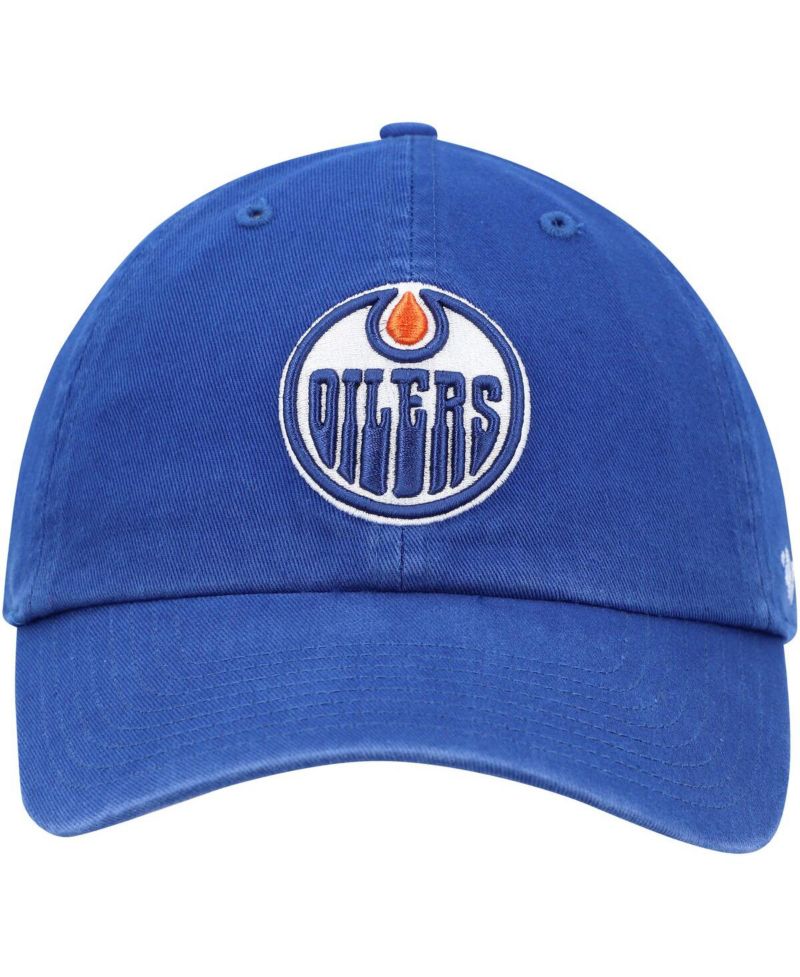 Men's Royal Edmonton Oilers Clean Up Adjustable Hat